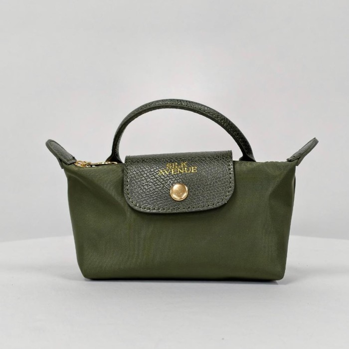 mini torebka shopper oliwkowa Silk Avenue elegancka mała torebka