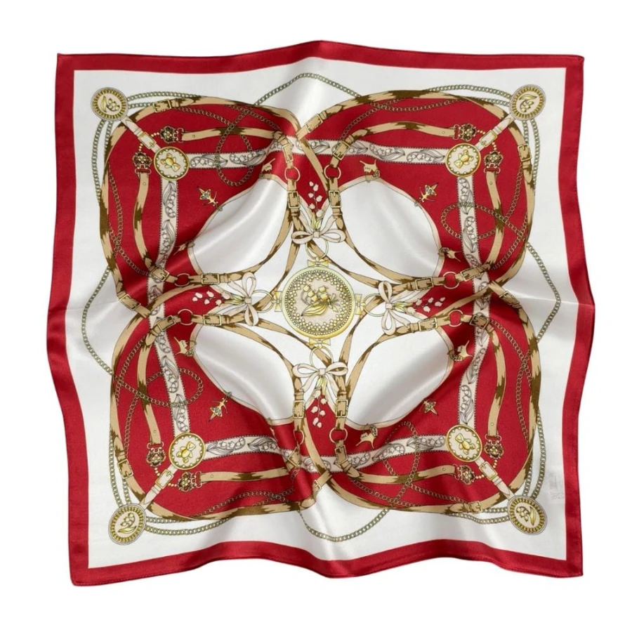 Gawroszka jedwabna Royal Equestrian 53x53 cm motyw jeździecki