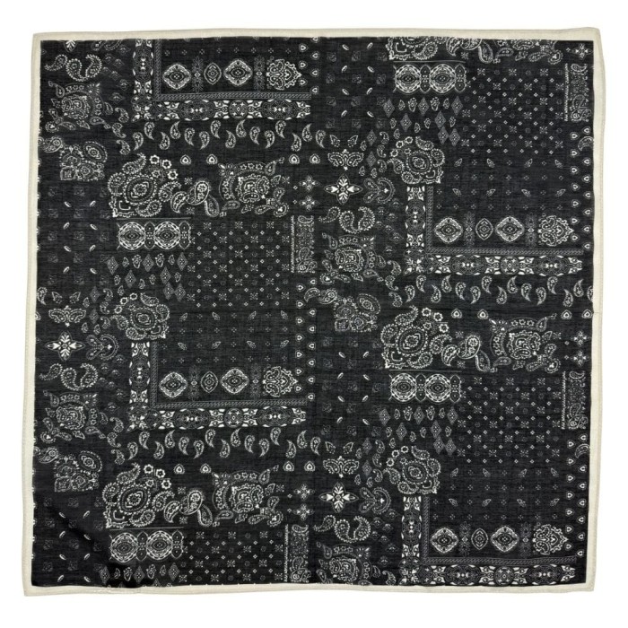 Ciemna gawroszka bawełniano-jedwabna z motywem bandana