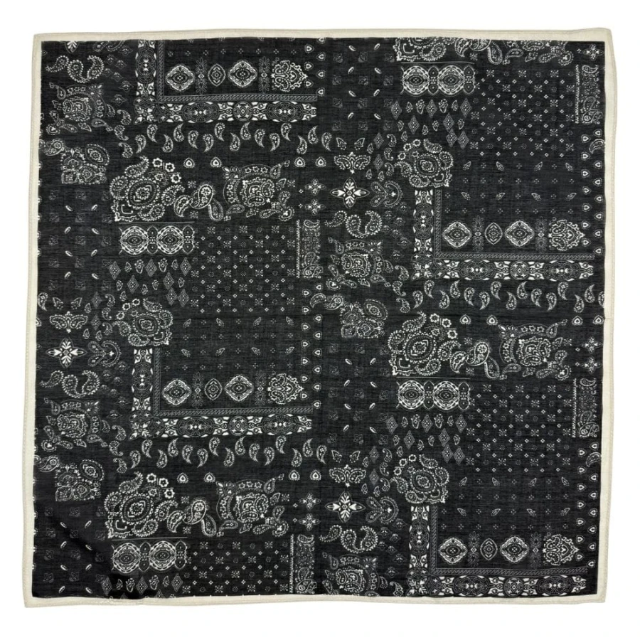 Ciemna gawroszka bawełniano-jedwabna z motywem bandana