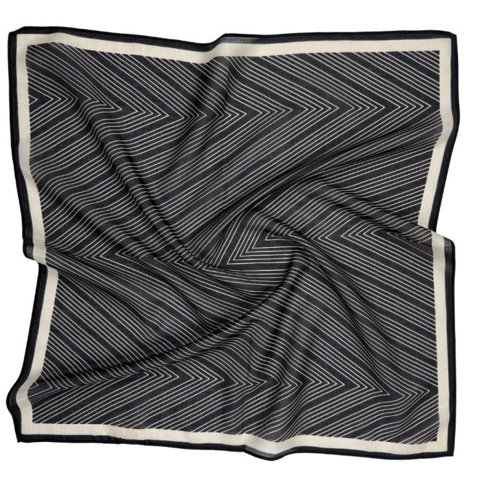 Letnia gawroszka Silk Avenue z bawełny i jedwabiu w geometryczne linie