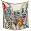 Luksusowa chusta Atelier 135 × 135 cm wykonana z jedwabiu morwowego