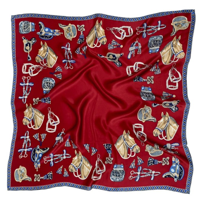 Apaszka jedwabna - 88 cm x 88 cm - Konna Opowieść_1.jpg