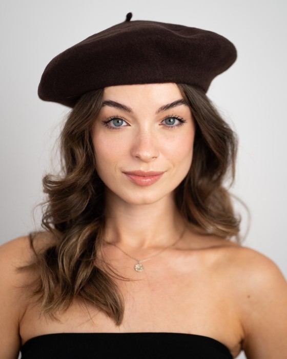 elegancki beret jesienny