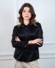 czarna jedwabna koszula Silk Avenue Flex Silk – widok z przodu