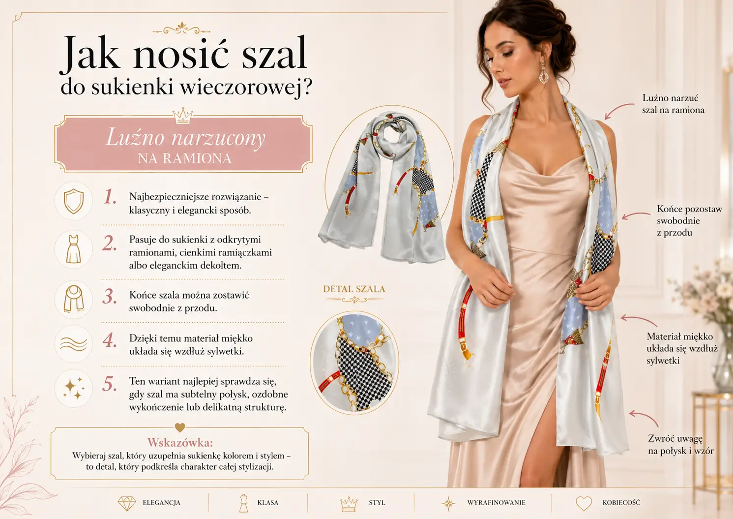 jak nosić szal, Silk Avenue